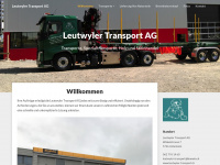 leutwylertransport.ch Webseite Vorschau