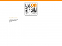 liveonstream-studios.de Webseite Vorschau
