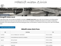 moebellift-mieten-zuerich.ch Webseite Vorschau