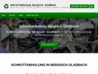 schrottabholung-bergisch-gladbach.de Webseite Vorschau