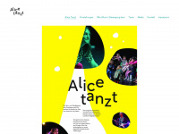 alice-tanzt.ch Webseite Vorschau