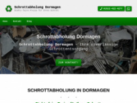 schrottabholung-dormagen.de Webseite Vorschau