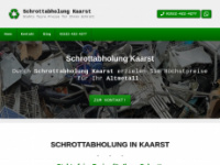 schrottabholung-kaarst.de Webseite Vorschau
