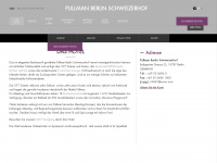 pullman-berlin-schweizerhof.com Webseite Vorschau