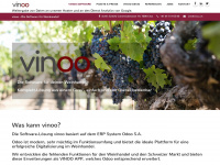 vinoo.ch Webseite Vorschau