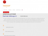 snehalayam.com Webseite Vorschau