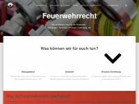 feuerwehrrecht.com Webseite Vorschau
