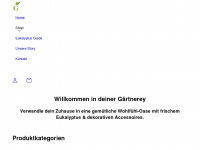 gaertnerey.com Webseite Vorschau