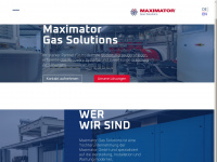 maximator-gassolutions.de Webseite Vorschau