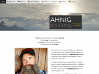 ahnig.ch Webseite Vorschau