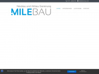 milebau.de Webseite Vorschau