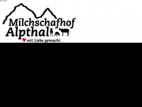milchschafhofalpthal.ch Webseite Vorschau