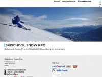 snowpro.it Webseite Vorschau