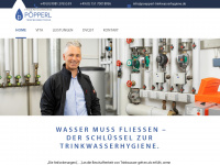 poepperl-trinkwasserhygiene.de Webseite Vorschau