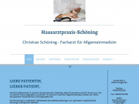 hausarztpraxis-schoening.de Webseite Vorschau
