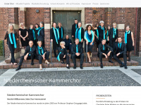 niederrheinischerkammerchor.de Webseite Vorschau