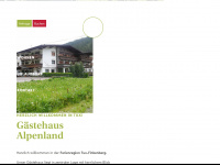 alpenland-tux.at Webseite Vorschau