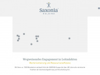 saxonia-holding.de Webseite Vorschau