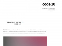 code-10.de Webseite Vorschau