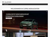 cupra-media.de Webseite Vorschau