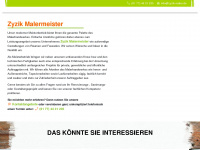 zyzik-maler.de Webseite Vorschau