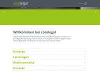 corelegal.de Webseite Vorschau