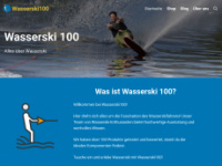 wasserski100.de Webseite Vorschau