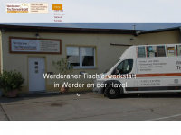tischlerwerkstatt-werder.de Webseite Vorschau