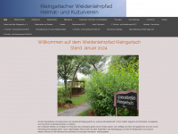 kleingartacher-weidenlehrpfad.de Webseite Vorschau