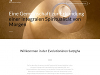evolutionary-samgha.com Webseite Vorschau