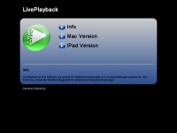 liveplayback.de Webseite Vorschau