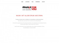 music-foryou.com Webseite Vorschau