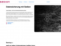 sedion.ch Webseite Vorschau