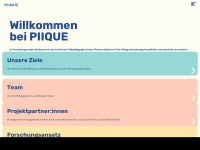 piique.info Webseite Vorschau
