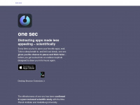 one-sec.app Webseite Vorschau
