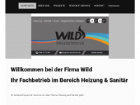 wild-haustechnik.de Webseite Vorschau