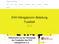 fussball-koenigsbronn.de Webseite Vorschau