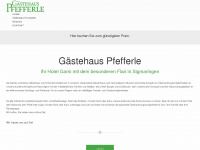 gaestehaus-pfefferle.de Webseite Vorschau