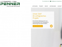penner-transporte.at Webseite Vorschau
