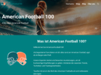 americanfootball100.de Webseite Vorschau