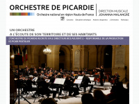 orchestredepicardie.fr Webseite Vorschau