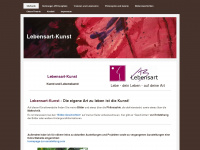 lebensart-kunst.com Webseite Vorschau