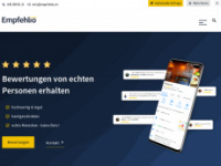 empfehlio.ch Webseite Vorschau
