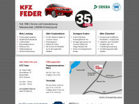 kfz-feder.de Webseite Vorschau