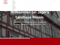 jaegers-landhaus-roessle.de Webseite Vorschau