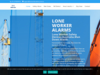 loneworkeralarms.com.au Webseite Vorschau