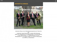 adventus-brass.de Webseite Vorschau