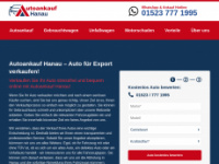 auto-ankauf-hanau.top Webseite Vorschau
