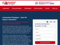 auto-ankauf-stuttgart.top Webseite Vorschau