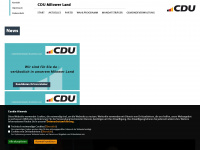 cdu-milower-land.de Webseite Vorschau